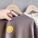 2020 autumn children's new products girls' Korean autumn printed T-shirt spring and summer bottom coat 20175 
