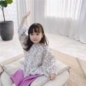 2020 spring children's clothing new girls' Korean floral bubble sleeve shirt 20152 