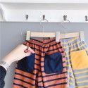 2020 children's spring new children's Korean striped close-up 9-point pants Harem Pants 20102 