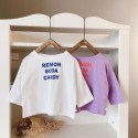 2020 autumn children's new children's t-shirt men's and women's 8-sleeve European and American bottom up shirt