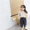 2020 children's autumn new products girls' Autumn small sober shirt cardigan 20156