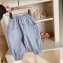 2020 autumn children's wear new children's close legged 9-point pants men's and women's Korean children's pants 19029