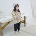 2020 children's clothing autumn and winter new girls' Korean candy color double breasted coat windbreaker 19821 