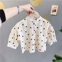 2020 children's autumn new products girls' Autumn small sober shirt cardigan 20156