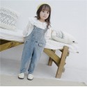 2020 children's autumn new girls' Korean denim suspenders children's trousers 19816