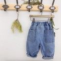 2020 spring and autumn children's wear new children's jeans pants men's and women's pants harem 19036