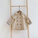 2020 children's clothing autumn and winter new girls' Korean candy color double breasted coat windbreaker 19821 