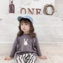 2020 autumn children's new children's cartoon Korean autumn T-shirt for boys and girls long sleeve bottomed shirt 19013