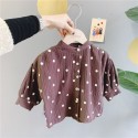 2020 children's autumn new products girls' Autumn small sober shirt cardigan 20156