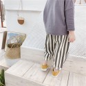 2020 autumn children's new men's and women's Korean autumn children's pants Harlan stripe casual pants 19014