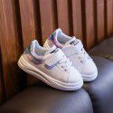 Spring baby shoes children 1-3 years old children's board shoes non slip Soft Sole Baby walking shoes boys' little white shoes fashionable shoes 2 