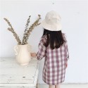 New autumn children's clothing 2020 girls' plaid shirt dress 20160
