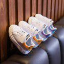 Spring baby shoes children 1-3 years old children's board shoes non slip Soft Sole Baby walking shoes boys' little white shoes fashionable shoes 2 