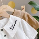 New autumn children's wear 2020 girls' Korean version Lapel embroidered shirt 20139