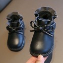 Autumn and winter 2020 new 1-3 year old girl's short boots Toddler Soft soled Plush Princess cotton boots Korean baby shoes
