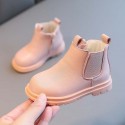 Baby boots little girl 1-3 years old toddler shoes baby soft soled children's Martin boots Plush in autumn and winter 