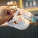 Autumn new princess shoes for 0-1-2 years old baby soft soled walking shoes sunflower anti slip children's single shoes