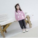 Autumn 2020 children's wear new girls' Korean wave point long sweater 19806 