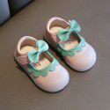 Spring and autumn girls' shoes 1-3 year old baby walking shoes non slip soft sole autumn children's flower princess single shoes 2 
