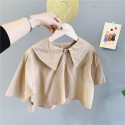 New autumn children's wear 2020 girls' Korean version Lapel embroidered shirt 20139