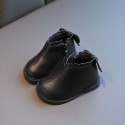 2020 winter new girls' short boots Plush 0-3 year old girls' princess shoes children's Martin boots 2 cotton shoes
