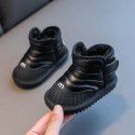 Girls' snow boots winter Plush warm cotton shoes 1-3 years old boys' waterproof children's shoes baby soft soled walking shoes 