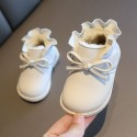 Girl Princess Soft soled 1-3 years old plush and thickened cotton shoes baby 0-1 years old walking shoes winter children's boots 2 