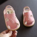 Summer baby sandals girls boys leather baby shoes 1-3 years old soft soled Baotou walking shoes