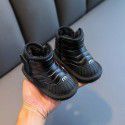 Girls' snow boots winter Plush warm cotton shoes 1-3 years old boys' waterproof children's shoes baby soft soled walking shoes 