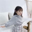 2020 children's autumn new product girls' Korean autumn bubble sleeve big Lapel shirt 20106
