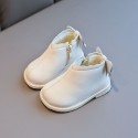 2020 winter new girls' short boots Plush 0-3 year old girls' princess shoes children's Martin boots 2 cotton shoes