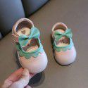 Spring and autumn girls' shoes 1-3 year old baby walking shoes non slip soft sole autumn children's flower princess single shoes 2 