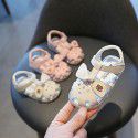Summer 0-1-2 year old girl's sandals girl's baby soft soled walking shoes children's Baotou princess shoes children's shoes