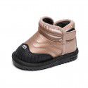 Girls' snow boots winter Plush warm cotton shoes 1-3 years old boys' waterproof children's shoes baby soft soled walking shoes 
