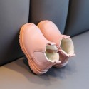 Baby boots little girl 1-3 years old toddler shoes baby soft soled children's Martin boots Plush in autumn and winter 