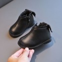 2020 winter new girls' short boots Plush 0-3 year old girls' princess shoes children's Martin boots 2 cotton shoes