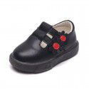 Girls' leather shoes princess shoes 2020 spring and autumn new soft sole bean shoes girls' toddler shoes