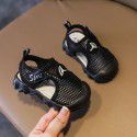 Boys' walking shoes 0-2 years old children's sandals Baotou soft sole 2-3 years old children's casual shoes summer breathable net shoes