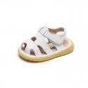 Baby summer sandals men's 2-3 years old leather soft soled walking shoes baby shoes women's bag shoes children's kick proof shoes