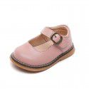 Girls' shoes 2020 new spring autumn children's leather children's soft bottom pea walking shoes British Princess Shoes