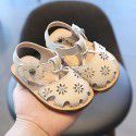 Girls' cool shoes 1-3 years old summer non slip Soft Sole Baby walking shoes 6-12 months old children's princess shoes