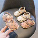 Girls' cool shoes 1-3 years old summer non slip Soft Sole Baby walking shoes 6-12 months old children's princess shoes