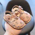 Girls' cool shoes 1-3 years old summer non slip Soft Sole Baby walking shoes 6-12 months old children's princess shoes