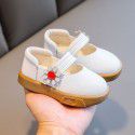 Women's shoes 2020 new spring and autumn fashion Princess Doudou shoes children's leather soft soled walking shoes
