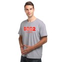 Euro American fashion brand D2 printed men's summer round neck cotton T-shirt DSQ youth half sleeve top bottom shirt