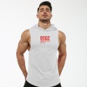 2021 summer new men's hooded cotton T-shirt vest loose fit vest outdoor fitness vest