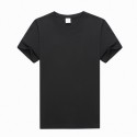T-shirt spring and summer young men's simple sweat absorbing cotton round neck Pullover loose short sleeve solid color Polo casual T-shirt