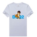 Cotton T-shirt DSQ European and American hot stamping logo short sleeve Summer Cotton sweat absorbing youth sleeve short t cross border one piece wholesale