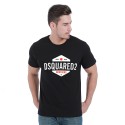 European and American spring and summer new 2021 cross border supply DSQ men's Casual Short Sleeve T-Shirt round neck cotton men's sports vest 