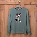 Dsq2021 cotton thin round neck men's sweater long sleeve fashion brand loose youth large sports casual top